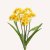 En elegant Påsklilja Narciss småblommig, Konstgjord påsklilja småblommig 43 cm hög med naturligt utseende och känsla. Detaljerad utformning med realistiskt bladverk. 
